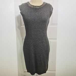 Lauren Ralph Lauren  Embellished Collar Sweater Dress ~NWT